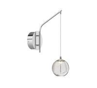 LED Lámpara de pared 'Hayley' (Moderno) en Transparente hecho de Vidrio e.o. para Salón & Comedor (1 llama,) de Lucande | aplique LED, aplique