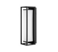 Lucande LED Lámpara de pared Led exterior Banetti (Moderno) en Negro hecho Aluminio (1 llama, lámparas para aplique, lámpara