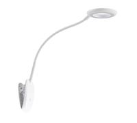 LED Lámpara de pinza 'Harumi'con dimmer táctil con estación de carga USB (Moderno) en Blanco hecho de Plástico e.o. para Salón & Comedor (1 llama,) de PRIOS | lámpara de mesa, lámpara de mesa, lámpara