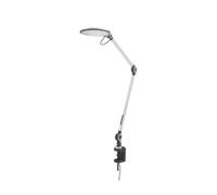 Lindby lámpara de pinza LED Nyxaris, plata, metal, CCT, 52 cm
