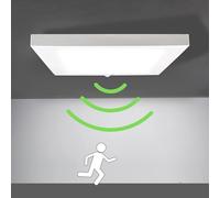 LED Lámpara de techo lámpara de pared con sensor de movimiento, 2 modos - Night + DAY & NIGHT, Blanco, UltraSlim 18.00 wattsW