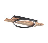 LED Lámpara de techo 'Sentoa' (Moderno) en Marrón hecho de Madera e.o. para Salón & Comedor (1 llama,) de Lindby | lámpara LED, plafón LED, lámpara de techo