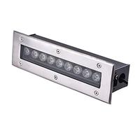 LED Lámpara Empotrable En El Suelo Luz subterránea rectangular al aire libre Luz de suelo de jardín impermeable Iluminación de caminos Proyecto de iluminación LED Foco empotrable al Aire Libre ( Color