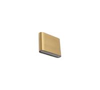 LED Lámpara Exterior Pared Aluminio Latón IP54 Up Down 3000K Wandleuchte Jardín