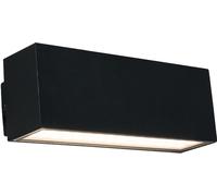 LED Lámpara Pared Juna Negro Aluminio IP54 Blendarm Angular Moderno Luz Exterior
