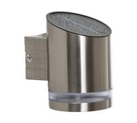 LED Lámpara solar exterior 'Salma' (Moderno) en Gris hecho de Acero (1 llama,) de Lindby | lámparas de pared solares, aplique para exteriores & jardín aplique para pared exterior/fachada, para