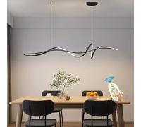 LED Lamparas Colgante Techo Mesa de Comedor Salon Lámpara Colgantes Regulable Modernas Spiral Anillo Lámparas de techo Altura ajustable Para Lámpara de Cocina de Oficina Estudio Dormitorio (L160cm)