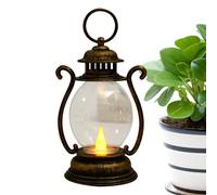 LED Lantern - Retro Battery Operated Camp Lamp, Stylish Vintage Decorative Lighting for Bedroom Living Room Table Desk Display, Ideal for Tabletop Centerpieces and Gift Giving