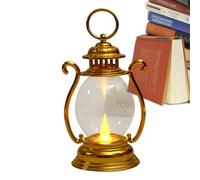 LED Lantern - Retro Battery Operated Camp Lamp, Stylish Vintage Decorative Lighting for Bedroom Living Room Table Desk Display, Ideal for Tabletop Centerpieces and Gift Giving