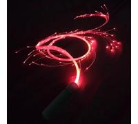 LED Light Dance Whip - de flujo giratorio de fibra óptica, 4 modo Stick brillo, accesorio de fiesta de cambio de color, herramienta de rendimiento de luces portátiles | Accesorio perfecto