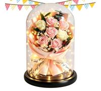 LED Light Dried Bouquet For Women Wife Girlfriend Valentine
