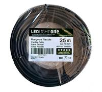 Led Light One Cable H05VV-F Manguera 3x0,75mm 25m (Negro) Tensión de servicio: 500v Temperatura máxima de trabajo 70º.Cables para instalaciones fijas y móviles en locales domésticos y oficinas.