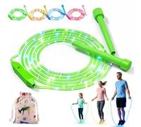 LED Light Up Jump Rope for Kids, Skipping Rope Kids With Colorful Lights, Rechargeable LED Light up Jumping Ropes, with Non-slip Handles, 3 Adjustable Rainbow Glow Modes, for Children Adults (B-1)