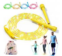 LED Light Up Jump Rope for Kids, Skipping Rope Kids With Colorful Lights, Rechargeable LED Light up Jumping Ropes, with Non-slip Handles, 3 Adjustable Rainbow Glow Modes, for Children Adults (A-1)