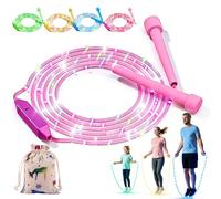 LED Light Up Jump Rope for Kids, Skipping Rope Kids With Colorful Lights, Rechargeable LED Light up Jumping Ropes, with Non-slip Handles, 3 Adjustable Rainbow Glow Modes, for Children Adults (D-1)