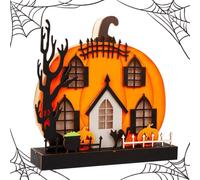 LED Light Up Pumpkin Lantern - Halloween Table Decoration