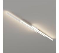 LED Linear Ceiling Light Fixture Modern Ceiling Lights 39.3in 4000K Geometric Long Strip Flush Mount Ceiling Lighting for Aisle Corridor Living Room Foyer Balcony Hallway Bedroom Office(White,100cm)