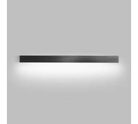 Led Linear Wall Sconce Lighting Modern Black Wall Light Bar Long Strip Wall Lamp Living Room Background Wall Sconces Bedroom Bedside Wall Mount Lights Indoor Wall Washer/80Cm