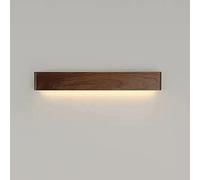 Led Long Strip Wall Sconce, Walnut Modern Wall Light Fixtures, Indoor up and down Wall Lighting for Living Room Bedroom Hallway Corridors, 3 Color Temperature Mode (3000K, 4000K, 6000K)(Up and D/Down