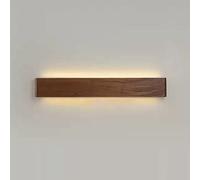 Led Long Strip Wall Sconce, Walnut Modern Wall Light Fixtures, Indoor up and down Wall Lighting for Living Room Bedroom Hallway Corridors, 3 Color Temperature Mode (3000K, 4000K, 6000K)(Up and D/Up An