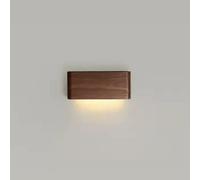 Led Long Strip Wall Sconce, Walnut Modern Wall Light Fixtures, Indoor up and down Wall Lighting for Living Room Bedroom Hallway Corridors, 3 Color Temperature Mode (3000K, 4000K, 6000K)(Up and D/Down