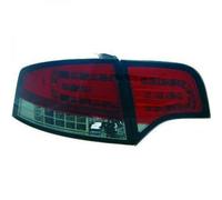 LED Luces Traseras Par Claro Rojo Negro para Audi A4 Saloon 2004-2007