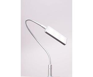 led luminaria para la cama de 4 W luminaria para leer luminaria flexible lámpara para la mesita de noche lámpara para la cama, selección: set de 1 gris plata