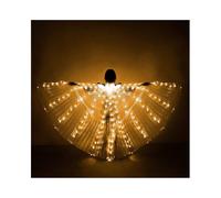 LED luminous big wings adult warm light golden wing butterfly cloak bar performance fluorescent props, Halloween decoration clothes