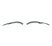 LED Luminous Eyelash Lamp, LED False Eyelashes Light Non Grafting Eyelash Light Fake Eyelash Night Lights for Party Bars Nightclubs (Green)