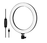 LED Luz Anillo, 6-Pulgadas Regulable Lámpara Anular 3 Modos de iluminación para, Maquillaje, Transmisión en Vivo, Youtube, Vlog Cámara del teléfono Grabación de vídeo con Conector Universal M1/ 4