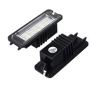 LED Luz de Matrícula,Lámpara de Luz de Matrícula 2 unids Universal 12V 18 Número de coche Licencia de la placa de cola Luces Bombilla de luz para VW Golf 4 5 6 7 6R Passat B6 Lupo Scirocco Polo