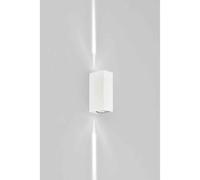 LED Luz Exterior Lámpara Pared Blanco Arriba y Abajo 6W Lente Dünner Haz de Fria