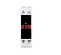 LED Mini Din Rail pantalla Digital amperímetro trifásico voltaje monofásico medidor de corriente Herz voltios amperios Herz 1-100A AC80-500(BA-3R)
