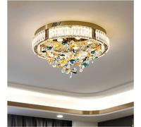 LED Modern Chandelier Lamp, Luxury Ceiling Lights Colorful Crystal Ceiling Lamp Compatible with Living Room Dining Room Bedroom Lighting Led Gold Light Fixtures,Chandelier