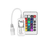 LED monocromático RGB RGBW RGBCCT mini controlador de música JM-S DC5-24V 6A tira luz regulable 5050 2835(RGB 24Key)