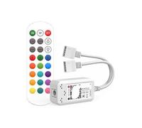 LED monocromático RGB RGBW RGBCCT mini controlador de música JM-S DC5-24V 6A tira luz regulable 5050 2835(RGB 24Key Dual)