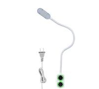 LED-Nähmaschinenleuchte, 30 LEDs, flexible Schwanenhals-Magnetsockellampe mit 3-stufig dimmbarem natürlichem Licht zum Nähen, Basteln, Werkbank-Aufgabenbeleuchtung (White European standard 100-240v)