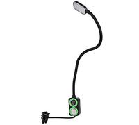 LED-Nähmaschinenleuchte, 30 LEDs, flexible Schwanenhals-Magnetsockellampe mit 3-stufig dimmbarem natürlichem Licht zum Nähen, Basteln, Werkbank-Aufgabenbeleuchtung (Black European standard 100-240v)