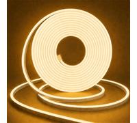 LED Neon Flexible 220V,Cinta LED Regulable 3 M,IP65 Impermeable Luz de Tira COB Blanca Cálida 3000K,Alto Brillo Tira de LED COB con Fuente de Alimentación,Para Decoración del Hogar,Cocina,Espejo