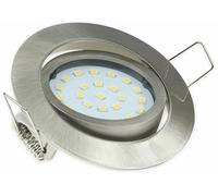LED-nexium " flat-26 pulgada de cálida luz blanca, 80 x 26 mm, 4 vatios, 330 lm, de acero inoxidable cepillado