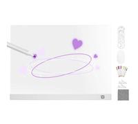 LED Note Board - USB Powered Light Up Drawing Board, Colorful Dry Erase Message Display, Reutilizable Acrylic Writing Panel, Creative Glow Art | Illuminated Boards for Home School Classroom Office