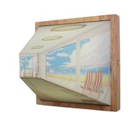 LED Painting Wall Art - Lighted Decorative Wall Painting, No Drill LED Picture Light With 3 Lighting Modes, Modern Illuminated Canvas Artwork For Bedroom Living Room Staircase Cafe Dining Area Hotel W