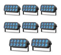 LED Par, 8 unidades 80 W 4 en 1 RGBW luz de escenario, con mezcla de colores ilimitada