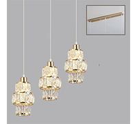 LED Pendant Lights Crystal Gold Hanging Lamp Compatible with Dining Table Bar Kitchen Living Room Lampada Industrial Modern Light,luces colgantes