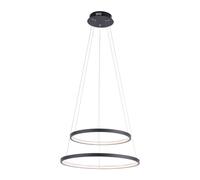 LED Pendelleuchte Cocina Metal Anillo Negro Ø50 CM 3000K Comedor Colgante