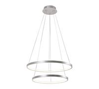 LED Pendelleuchte Cocina Metal Anillo Plata Ø50 CM 3000K Comedor Colgante
