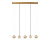LED Pendelleuchte Cristal Latón Mesa de Comedor 2700K L:84CM Lámpara Colgante