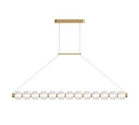 LED Pendelleuchte Metal Cristal Oro Comedor 110CM 3000K Colgante Moderno