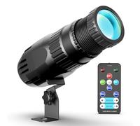 LED Pinspot 20W Haz de Luz RGBW 4 en 1 Luces de Discoteca 4 modos Bola de Espejos Proyector con Telecomando para Fiesta Bar Fiesta Clube Boda