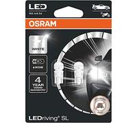 LED Premium Retrofit W2.1x9.5d de OSRAM, LED-W5W, iluminación interior, 2850CW-02B, Cool White, vehículo de 12 V, ampolla doble (2 unidades)